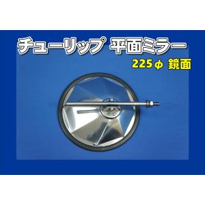 ウロコステンレスバックランプ付き ジェットイノウエ バックショットミラー ver11 丸型平面 ステンレス