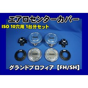 17プロフィア10穴用 エアロセンターカバー左右セット フロント ISO方式
