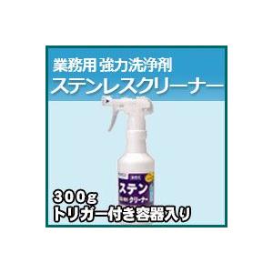 プロが認めた洗剤・強力洗浄剤 ステンレスクリーナー　お試し用　300gスプレートリガー付き　激安特価お掃除の必須アイテム 大掃除に最適 業務用洗剤｜kenzai-yamasita