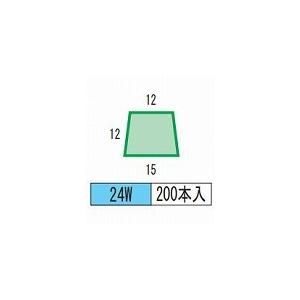 発泡目地棒 両転び 両テーパー型　品番24W（15-12-12）　200本入り　型枠にコンクリートを打ち込む際に｜kenzai-yamasita