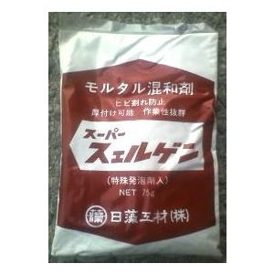 モルタル混和剤 スーパースェルゲン （ひび割れ防止用繊維入）NET 