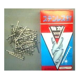 ステンレス製　スクリュー釘 ステンレススクリュー釘（スクリング釘）＃12×50mm・1kg(約450本