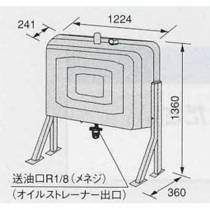 ノーリツ 石油給湯器用オイルタンク FT-200SW 容量192リットル 家庭用全機種｜kenzaijuusetsumarket