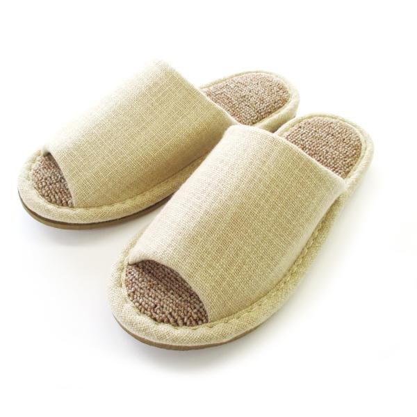 オクムラ ecru絨毯パイル スリッパ M ベージュ NEAA8900BE 通気性がいい 足にフィッ...