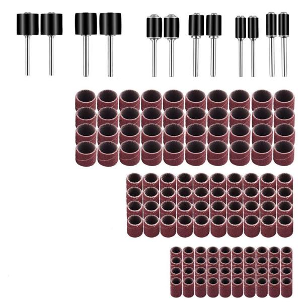 サンディングバンド 132点セット ミニルーター 研磨 サンディングリング サンディングドラム 研磨...