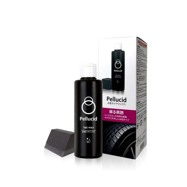 ペルシード(Pellucid) 洗車ケミカル タイヤワックス 水性タイプ 塗布用専用スポンジ付 20...