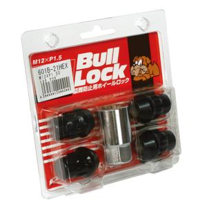 KYO-EI(協永産業) 車用ホイールロックナット 盗難防止 ブルロック 袋タイプ 21HEX M12 P1.5 ブラック 4個入 601B