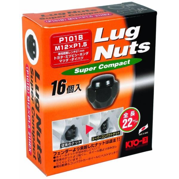 KYO-EI 協永産業 ラグナットスーパーコンパクト 個数:16個入 袋タイプ 21HEX M12 ...