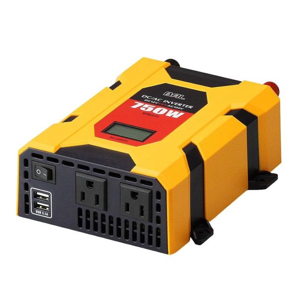 BAL ( 大橋産業 ) DC/ACインバーター 矩形波 DC12V車専用 定格出力 750W 28...