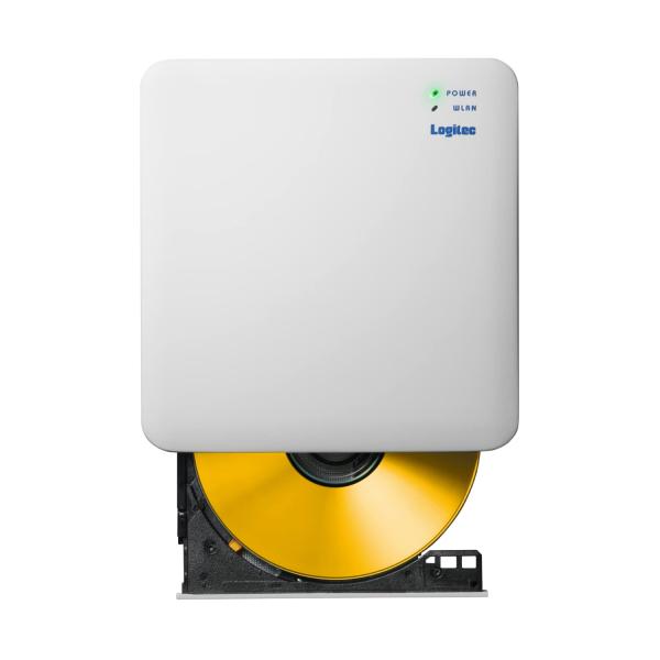ロジテック CDドライブ スマホ用CD録音ドライブ Wi-Fi対応 5GHz iOS Android...