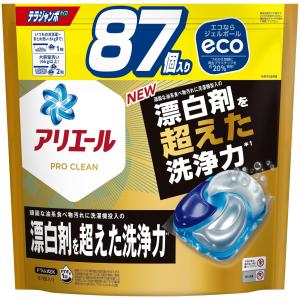 大容量 アリエール 洗濯洗剤 ジェルボール4D プロクリーン 詰め替え 87個