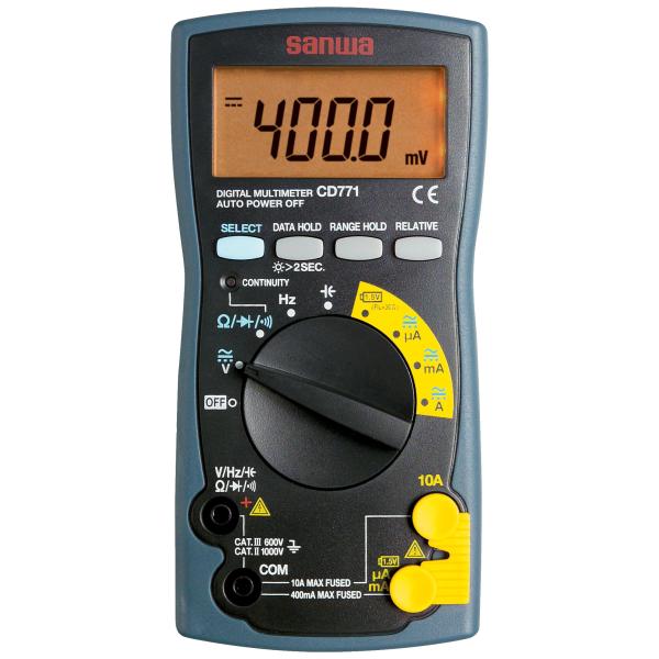 三和電気計器 デジタルマルチメーター （ブリスターパック）CD771-P