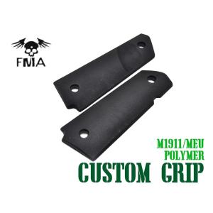 FMA 1911 カスタムグリップ フラットパターン BK 東京マルイ デザートウォーリア ナイトウォーリア