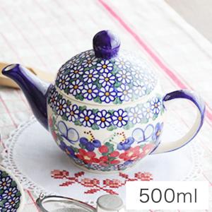 ポーリッシュポタリー＊時計 ポット ティーポット・大[W504-166]【ポー