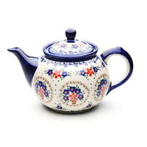 ポット0.7L[K106-DU252]【ポーリッシュポタリー[ポーランド食器・陶器