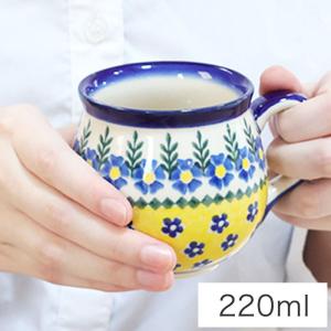 ポーリッシュポタリー ポーランド 食器 マグカップ 200ml 赤 ブラウン