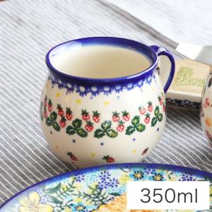 ポーランド食器・陶器 ポーリッシュポタリー りんご柄マグカップS 0