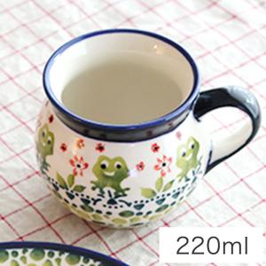 ポーランド食器・陶器 ポーリッシュポタリー りんご柄マグカップS 0