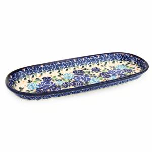 オーバル大皿(V116-U504)【ポーリッシュポタリー[ポーランド食器・陶器