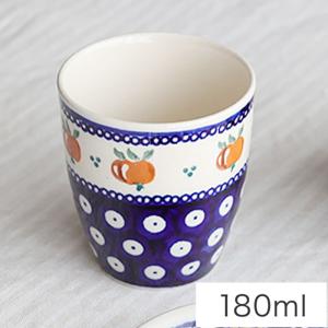 ポーランド食器・陶器 ポーリッシュポタリー りんご柄マグカップS 0