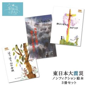 ノンフィクション絵本 『大水…/ほうほう山/おじいさんと…』 送料無料 (3冊セット ※ポスト投函) 愛隣オフセット 東日本大震災 ノンフィクション 絵本｜kesennuma-san