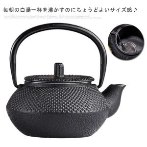 やかん 鉄瓶兼用急須 茶瓶 鉄瓶 鉄製 鉄びん 直火 鉄器 直火 ih対応 コーヒー 茶道具 引き出物 鉄分補給 食器 300ml 結婚 出産 内祝｜kete1239ju