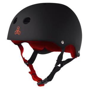 Triple Eight Sweatsaver Liner Skateboarding Helmet, Black Rubber 並行輸入品｜kevin-store