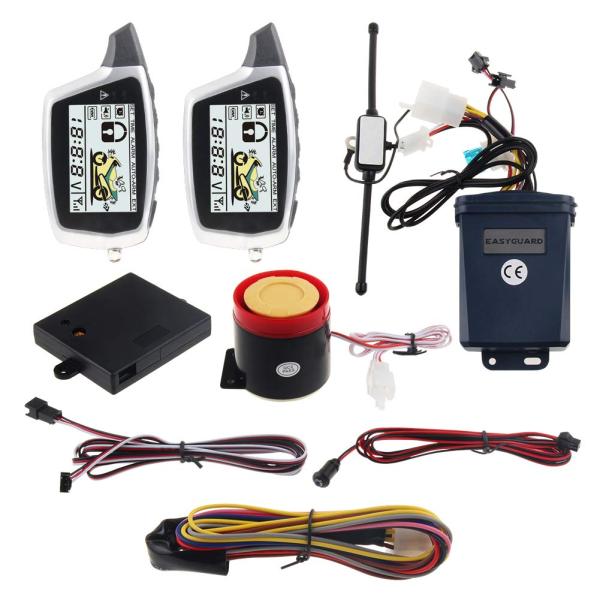 EASYGUARD EM212 2 Way Motorcycle Alarm System with...