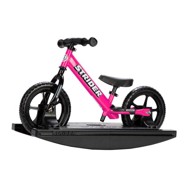 Strider 12インチ スポーツバイク (ピンク) + ロッキングベース   赤ちゃんにバランス...