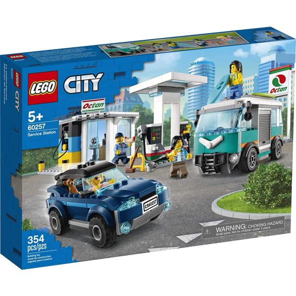 LEGO City Service Station 60257 Pretend Play Toy, ...