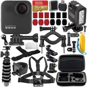 GoPro MAX 360 アクションカメラ デラックスアクセサリーバンドル付き   内容: SanDisk Extreme 32 並行輸入品
