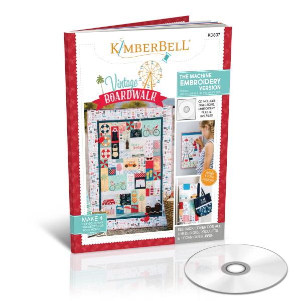 KIMBERBELL マシン刺繍ブック CD付き ヴィンテージボードウォーク (KD807) Kim...