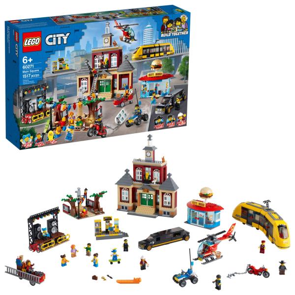 LEGO City Main Square 60271 Set, Cool Building Toy...