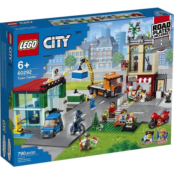 LEGO City Town Center 60292 Building Kit; Cool Bui...