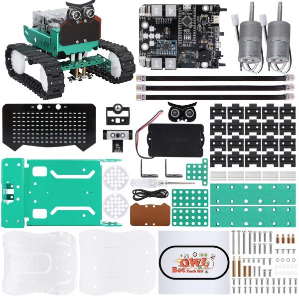 ELEGOO フクロウ スマートロボットカーキット V2.0 Arduino STEMプロジェクト&amp;...