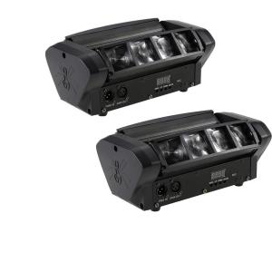 Spider Moving Head Light 8x10W LEDs Beam DJ Lights RGBW Sound Ac 並行輸入品｜kevin-store