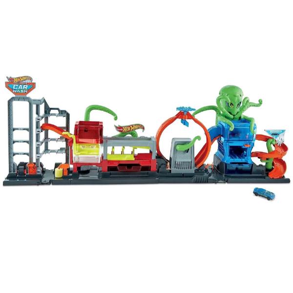 Hot Wheels City Ultimate Octo Car Wash Playset wit...