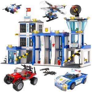 WishaLife City Police Station Building Kit for Kids Aged 6 and u 並行輸入品｜kevin-store