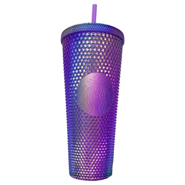 2022 Starbucks Studded Purple Oil Slick Venti 24oz...