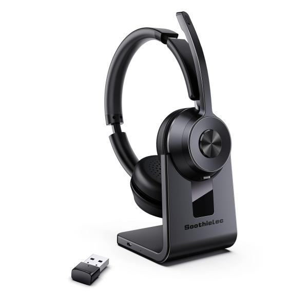 Bluetooth Headset V5.1, Wireless Headset with Nois...