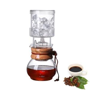 RUIFAR Cold Brew Coffee Maker Glass Ice Drip Coffee Pot with Adj 並行輸入品