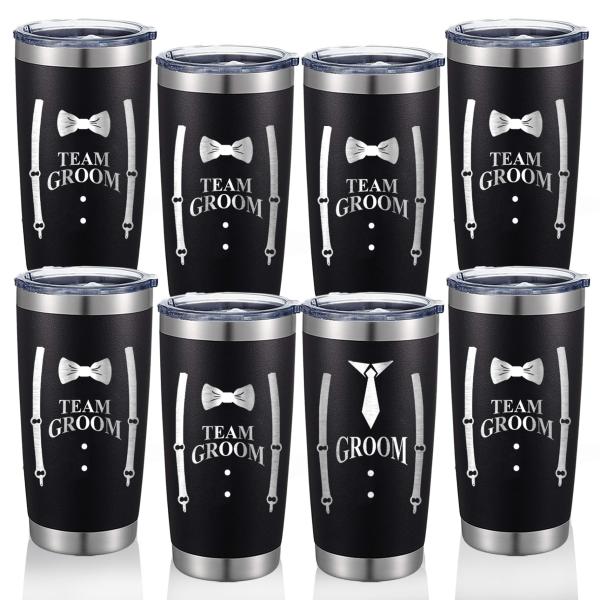 BachpartyGifts Groomsmen Proposal Gift Cups set of...