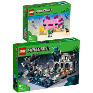 Lego Minecraft 21247 The Axolotl House & 21246 The Duel in Darkn 並行輸入品｜kevin-store
