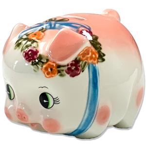 豚の貯金箱 ピギーバンク ブタバンク 大 ピンク Piggy