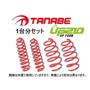N-BOX JF1 TANABE 赤 スプリング 4本 保証書付き TANABE タナベ リフトアップスプリング SUSTEC UP210 〔JF1UK