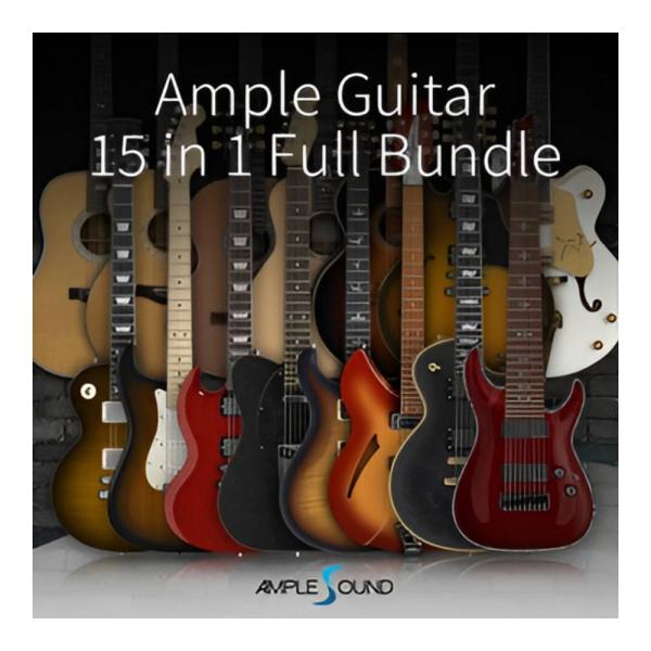 AMPLE SOUND Ample Guitar 15 in 1 Full Guitar Bundl...