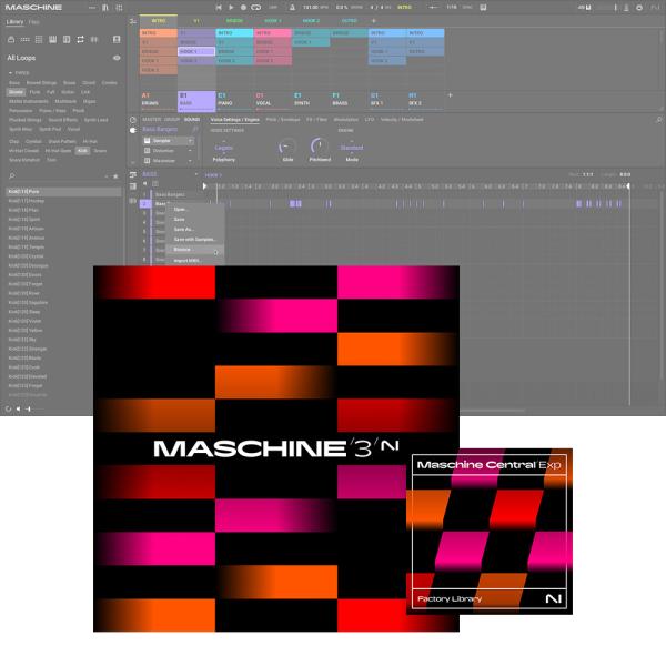 Native Instruments Maschine 3 and Maschine Central...