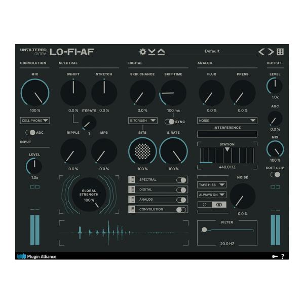 Plugin Alliance Unfiltered Audio LO-FI-AF [メール納品]
