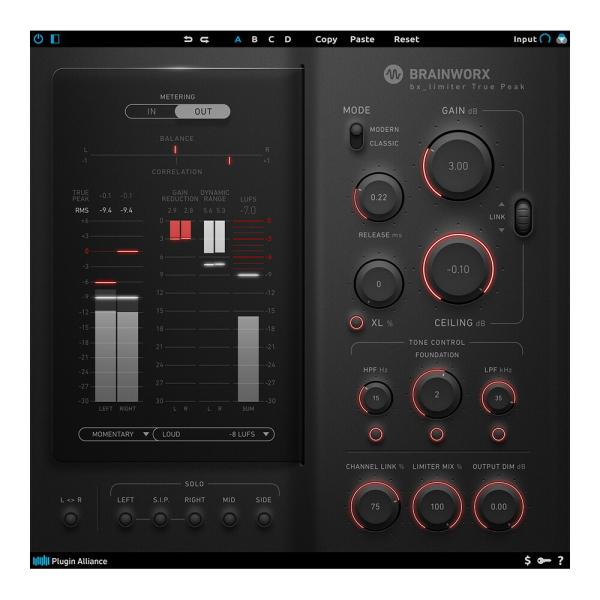Plugin Alliance Brainworx bx_limiter True Peak [メー...