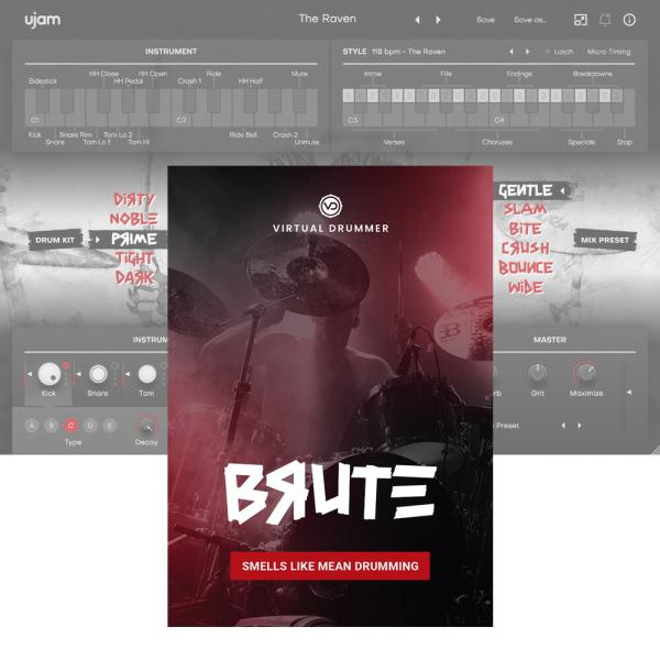 UJAM Virtual Drummer BRUTE [メール納品]